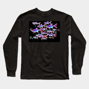 Neon Fish Long Sleeve T-Shirt